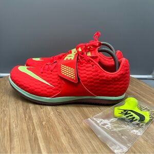 Nike High Jump Elite Bright Crimson Track Spikes Men’s 8.5 Women’s 10 FZ9636-600